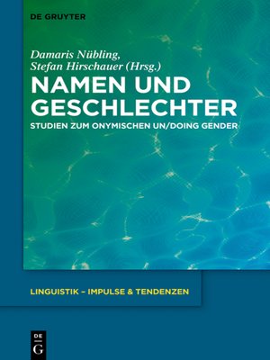 cover image of Namen und Geschlechter